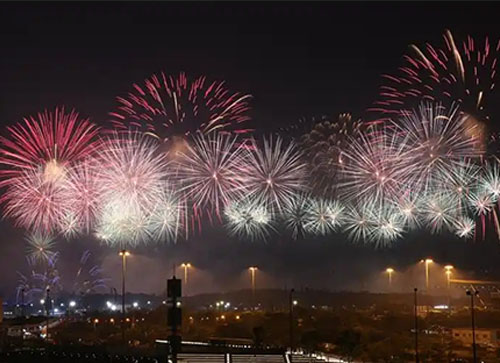 黄龙县焰火晚会